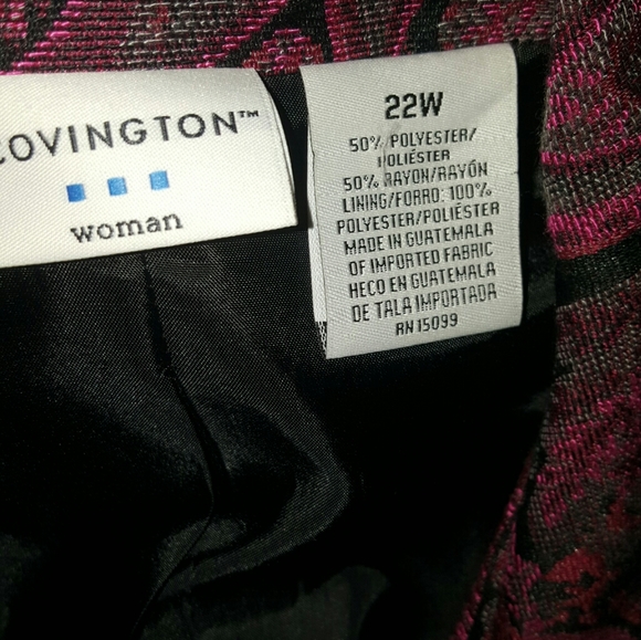 Covington Vintage Plum Paisley Tapestry Blazer - Picture 6 of 6